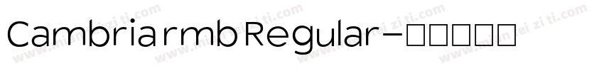 Cambria rmb Regular字体转换